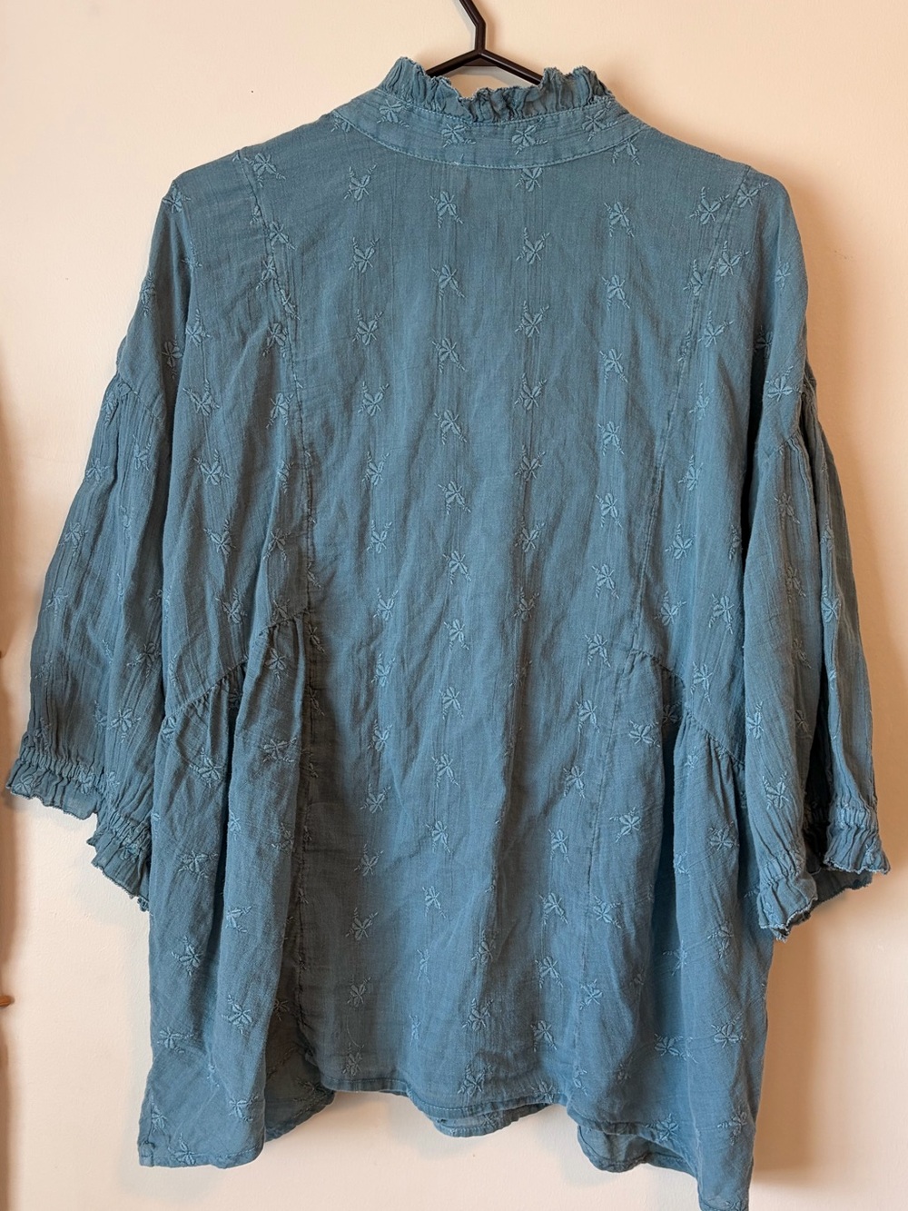Sundance 3/4 Sleeve Peasant Blouse - Picture 5 of 7